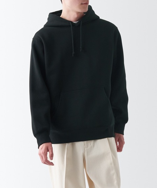 無印良品(ムジルシリョウヒン)の「スウェットプルパーカ(パーカー・メンズ・ダークブラウン/キャメル/アイボリー/グレー/グリーン/ブルー系1/ブラック/レンガ・XL/XS/S/M/XXL/L)」の3枚目の写真