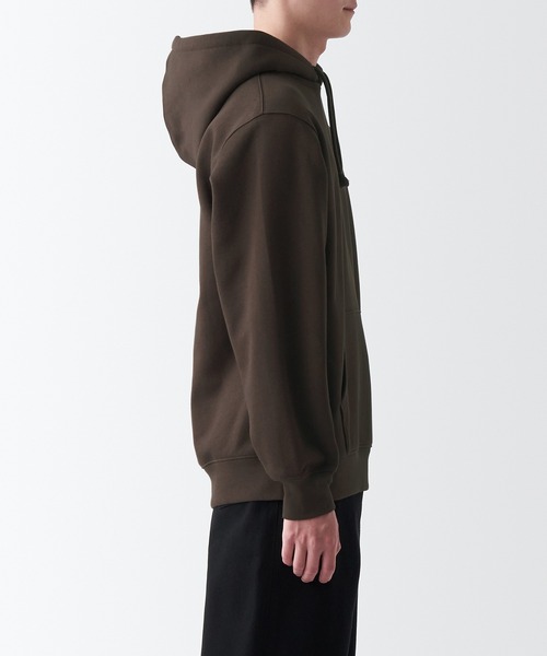 無印良品(ムジルシリョウヒン)の「スウェットプルパーカ(パーカー・メンズ・ダークブラウン/キャメル/アイボリー/グレー/グリーン/ブルー系1/ブラック/レンガ・XL/XS/S/M/XXL/L)」の19枚目の写真