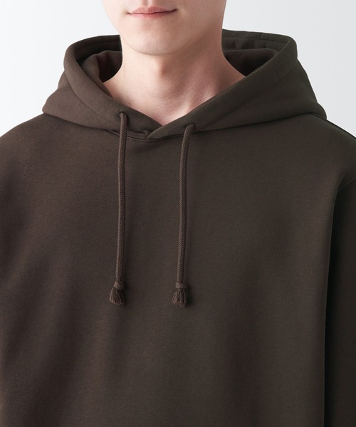 無印良品(ムジルシリョウヒン)の「スウェットプルパーカ(パーカー・メンズ・ダークブラウン/キャメル/アイボリー/グレー/グリーン/ブルー系1/ブラック/レンガ・XL/XS/S/M/XXL/L)」の21枚目の写真