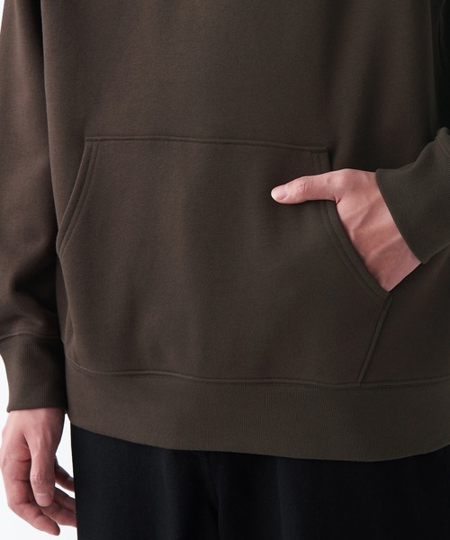 無印良品(ムジルシリョウヒン)の「スウェットプルパーカ(パーカー・メンズ・ダークブラウン/キャメル/アイボリー/グレー/グリーン/ブルー系1/ブラック/レンガ・XL/XS/S/M/XXL/L)」の22枚目の写真