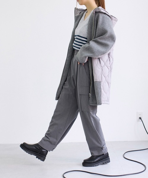noyau(ノヤウ)の「厚底プラットフォームブーツ(ブーツ・レディース・ベージュ/ブラック/ダークグレー・L/M/LL/S)」の9枚目の写真