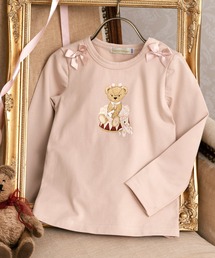 テディベア・リボンキャットトップス(長袖)(80-130cm)