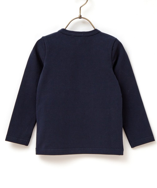 panpantutu（パンパンチュチュ）の「テディベア・リボンキャットトップス(長袖)(80-130cm)（Tシャツ/カットソー・キッズ・ライトベージュ/レッド/ネイビー/ラベンダー/ベージュ系その他・80ｃｍ/130cm/100cm/110cm/90cm/120cm）」の9枚目の写真