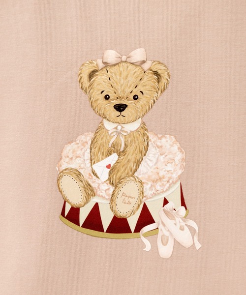 panpantutu（パンパンチュチュ）の「テディベア・リボンキャットトップス(長袖)(80-130cm)（Tシャツ/カットソー・キッズ・ライトベージュ/レッド/ネイビー/ラベンダー/ベージュ系その他・80ｃｍ/130cm/100cm/110cm/90cm/120cm）」の18枚目の写真