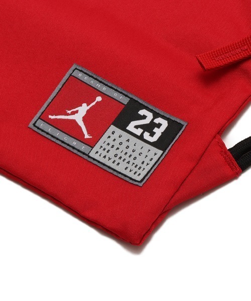 JORDAN BRAND（ジョーダンブランド）の「JORDAN JERSEY GYM SACK / NIKE / ジョーダン ジャージ ジム サック 【SP】（ショルダーバッグ・メンズ・レッド・FREE）」の4枚目の写真