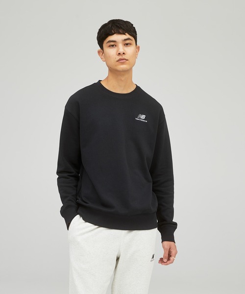 NEW BALANCE(ニューバランス)の「NB Essentials uni-ssentials スウェットクルー(スウェット・メンズ・ネイビー/ホワイト/ブラック・1/4/2/3/5/0)」の1枚目の写真