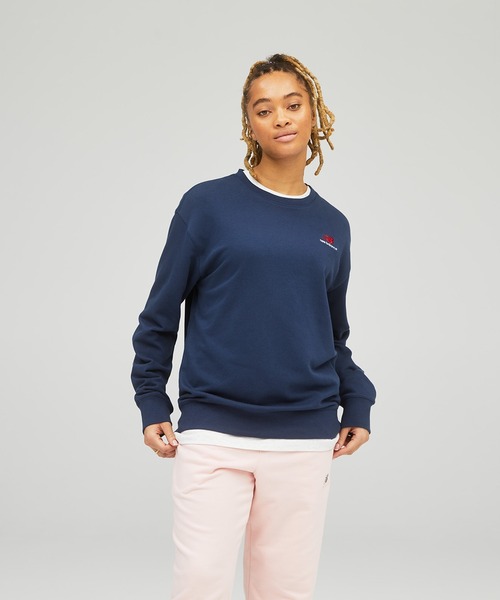 定価22000】New Balance コアクルーネックスウェットシャツBK NEW