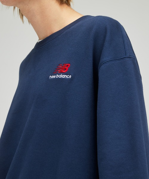 NEW BALANCE(ニューバランス)の「NB Essentials uni-ssentials スウェットクルー(スウェット・メンズ・ネイビー/ホワイト/ブラック・1/4/2/3/5/0)」の11枚目の写真