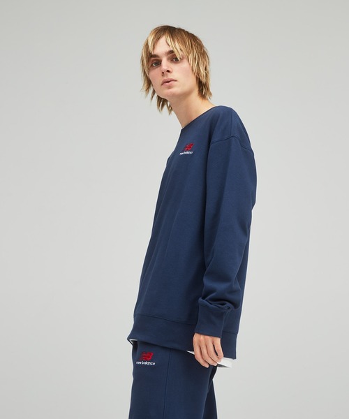 NEW BALANCE(ニューバランス)の「NB Essentials uni-ssentials スウェットクルー(スウェット・メンズ・ネイビー/ホワイト/ブラック・1/4/2/3/5/0)」の13枚目の写真