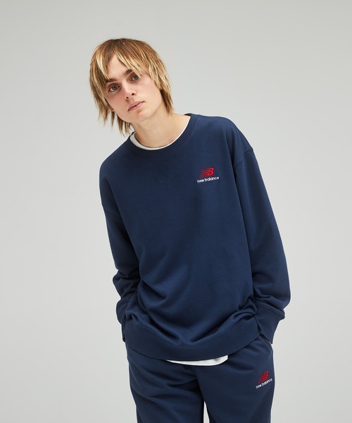 NEW BALANCE(ニューバランス)の「NB Essentials uni-ssentials スウェットクルー(スウェット・メンズ・ネイビー/ホワイト/ブラック・1/4/2/3/5/0)」の14枚目の写真