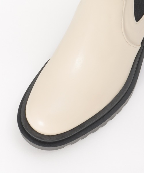 notch.(ノッチ)の「配色サイドゴアブーツ(ブーツ・レディース・ブラック/ブラウン/オフホワイト・M/L)」の8枚目の写真