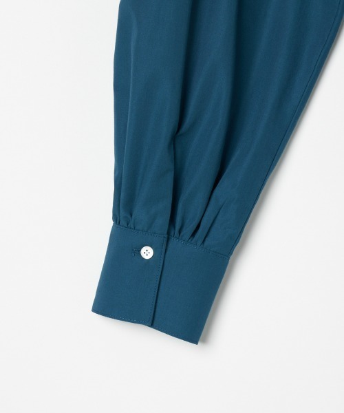 HELIOPOLE（エリオポール）の「GATHERED DRESS（ワンピース・レディース・ネイビー/グリーン・38）」の7枚目の写真