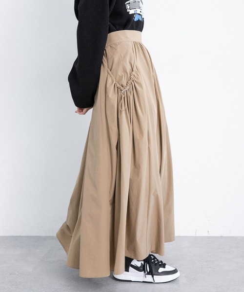 PAGEBOY（ページボーイ）の「サイドギャザーポケットスカート（スカート・レディース・オフホワイト/ベージュ/ブラック・FREE）」の16枚目の写真