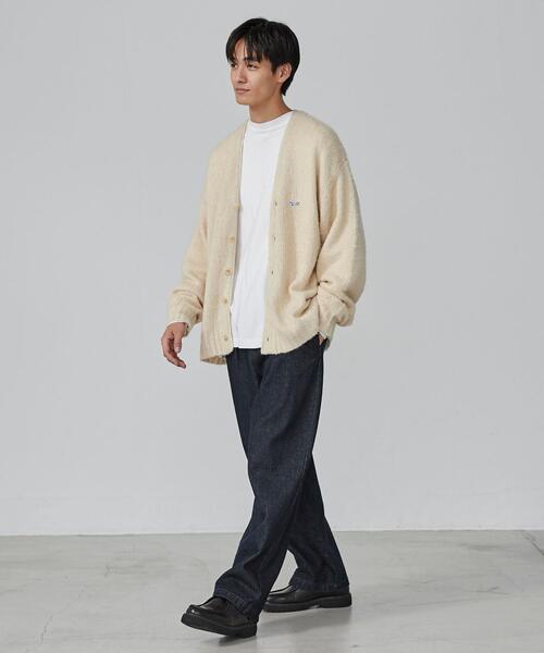 PENNEYS（ぺニーズ）の「PENNEYS（ぺニーズ）別注ビッグシルエットシャギーニットカーディガン（カーディガン/ボレロ・メンズ・ライトグレー/ダークグレー/コバルトブルー/オフホワイト/ワインレッド・S/XL/L/M）」の7枚目の写真