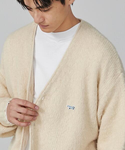 PENNEYS（ぺニーズ）の「PENNEYS（ぺニーズ）別注ビッグシルエットシャギーニットカーディガン（カーディガン/ボレロ・メンズ・ライトグレー/ダークグレー/コバルトブルー/オフホワイト/ワインレッド・S/XL/L/M）」の8枚目の写真