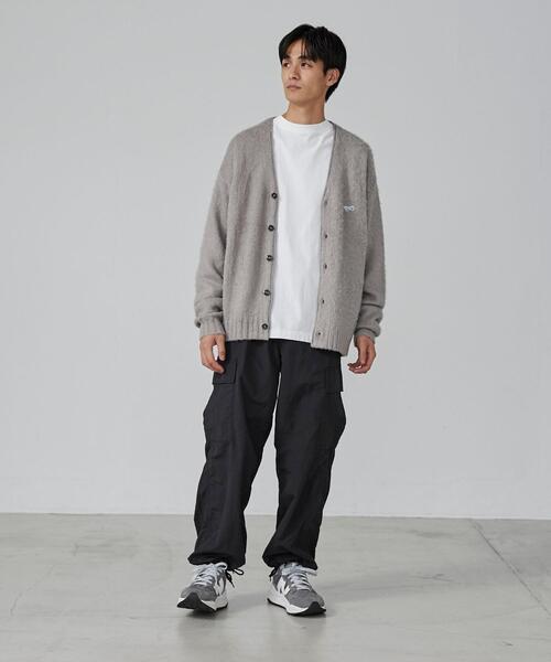 PENNEYS（ぺニーズ）の「PENNEYS（ぺニーズ）別注ビッグシルエットシャギーニットカーディガン（カーディガン/ボレロ・メンズ・ライトグレー/ダークグレー/コバルトブルー/オフホワイト/ワインレッド・S/XL/L/M）」の10枚目の写真
