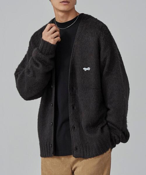 PENNEYS（ぺニーズ）の「PENNEYS（ぺニーズ）別注ビッグシルエットシャギーニットカーディガン（カーディガン/ボレロ・メンズ・ライトグレー/ダークグレー/コバルトブルー/オフホワイト/ワインレッド・S/XL/L/M）」の12枚目の写真