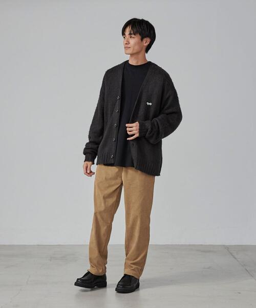 PENNEYS（ぺニーズ）の「PENNEYS（ぺニーズ）別注ビッグシルエットシャギーニットカーディガン（カーディガン/ボレロ・メンズ・ライトグレー/ダークグレー/コバルトブルー/オフホワイト/ワインレッド・S/XL/L/M）」の13枚目の写真