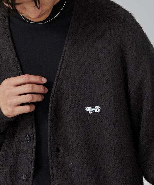 PENNEYS（ぺニーズ）の「PENNEYS（ぺニーズ）別注ビッグシルエットシャギーニットカーディガン（カーディガン/ボレロ・メンズ・ライトグレー/ダークグレー/コバルトブルー/オフホワイト/ワインレッド・S/XL/L/M）」の14枚目の写真