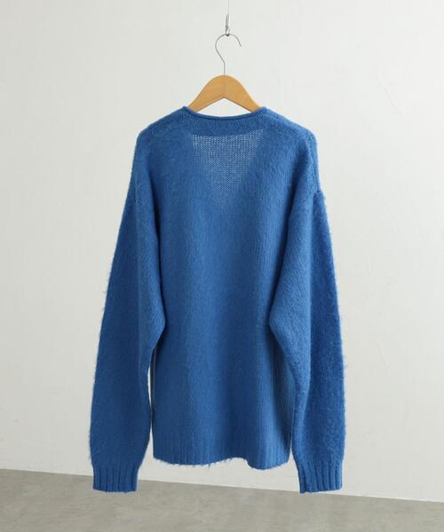 PENNEYS（ぺニーズ）の「PENNEYS（ぺニーズ）別注ビッグシルエットシャギーニットカーディガン（カーディガン/ボレロ・メンズ・ライトグレー/ダークグレー/コバルトブルー/オフホワイト/ワインレッド・S/XL/L/M）」の21枚目の写真