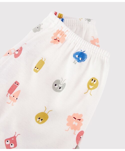 【セール】コットンリヨセルプリント半袖パジャマ（ルームウェア/パジャマ）｜PETIT BATEAU（プチバトー）