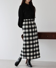 BLUEEAST | チェックロングタイトスカート(スカート)