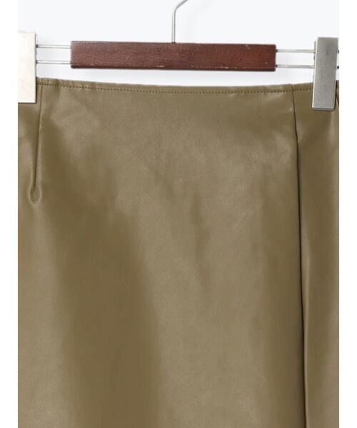 Te chichi（テチチ）の「エコレザーIラインスカート（スカート・レディース・ブラック/カーキ・M/S）」の10枚目の写真