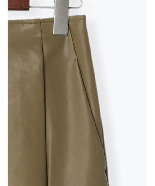 Te chichi（テチチ）の「エコレザーIラインスカート（スカート・レディース・ブラック/カーキ・M/S）」の11枚目の写真