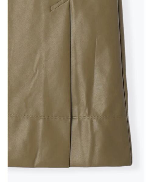 Te chichi（テチチ）の「エコレザーIラインスカート（スカート・レディース・ブラック/カーキ・M/S）」の12枚目の写真