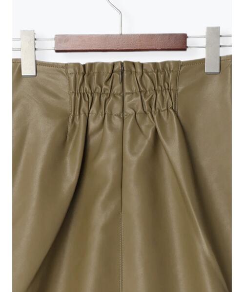 Te chichi（テチチ）の「エコレザーIラインスカート（スカート・レディース・ブラック/カーキ・M/S）」の13枚目の写真