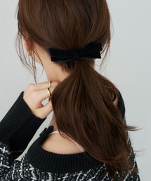 Aunt Marie's（アントマリーズ）の「ベロアリボンバレッタ（バレッタ/ヘアクリップ）」