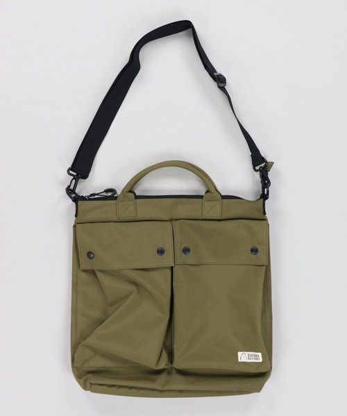 SIERRA DESIGNS（シェラデザイン）の「【SIERRA DESIGNS / シェラデザインズ】フラップバッグ（ショルダーバッグ・メンズ・カーキ/ブラック・ONESIZE）」の3枚目の写真