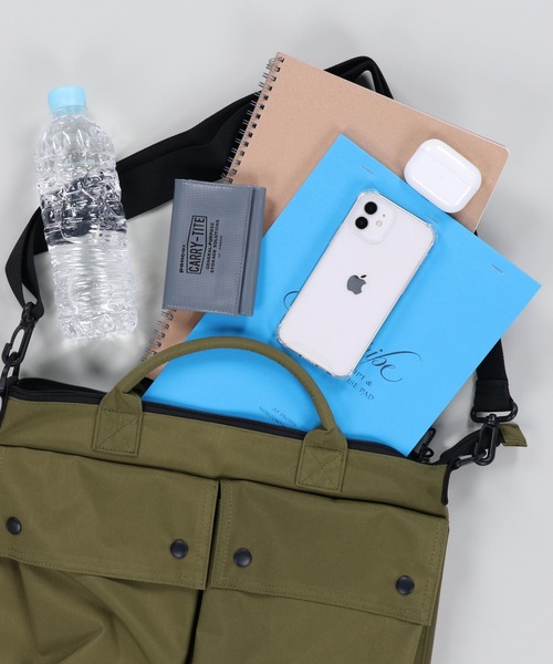 SIERRA DESIGNS（シェラデザイン）の「【SIERRA DESIGNS / シェラデザインズ】フラップバッグ（ショルダーバッグ・メンズ・カーキ/ブラック・ONESIZE）」の5枚目の写真