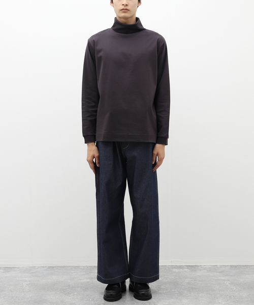 417 EDIFICE(フォーワンセブンエディフィス)の「【Made in Japan】ポンチ タートルネック(Tシャツ/カットソー・メンズ・ホワイト/チャコールグレー/ベージュ/ブラック・SMALL/MEDIUM/LARGE)」の5枚目の写真