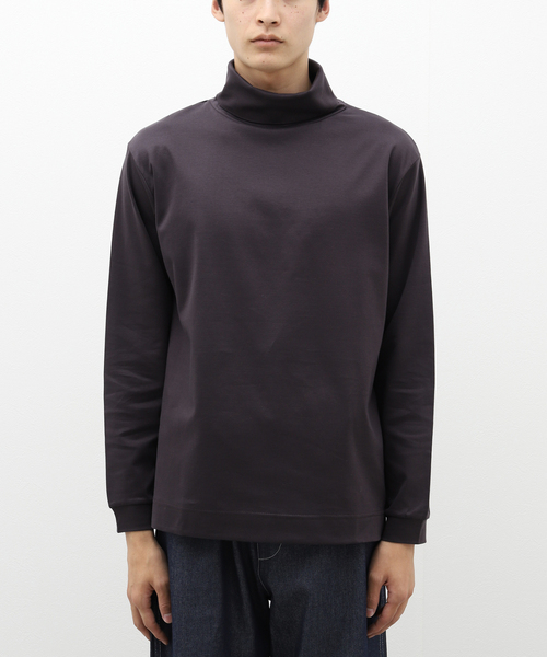 417 EDIFICE(フォーワンセブンエディフィス)の「【Made in Japan】ポンチ タートルネック(Tシャツ/カットソー・メンズ・ホワイト/チャコールグレー/ベージュ/ブラック・SMALL/MEDIUM/LARGE)」の6枚目の写真