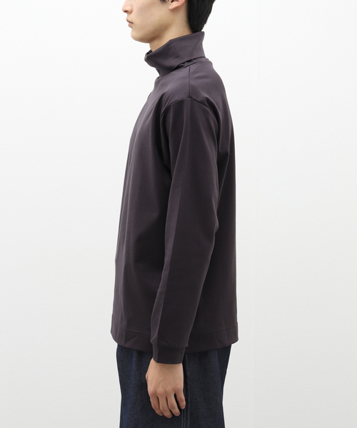 417 EDIFICE(フォーワンセブンエディフィス)の「【Made in Japan】ポンチ タートルネック(Tシャツ/カットソー・メンズ・ホワイト/チャコールグレー/ベージュ/ブラック・SMALL/MEDIUM/LARGE)」の7枚目の写真