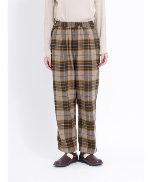 Samansa Mos2（サマンサ モスモス）の「チェック柄テーパードパンツ（その他パンツ・レディース・キナリ/チャコールグレー/モカ・F）」の20枚目の写真