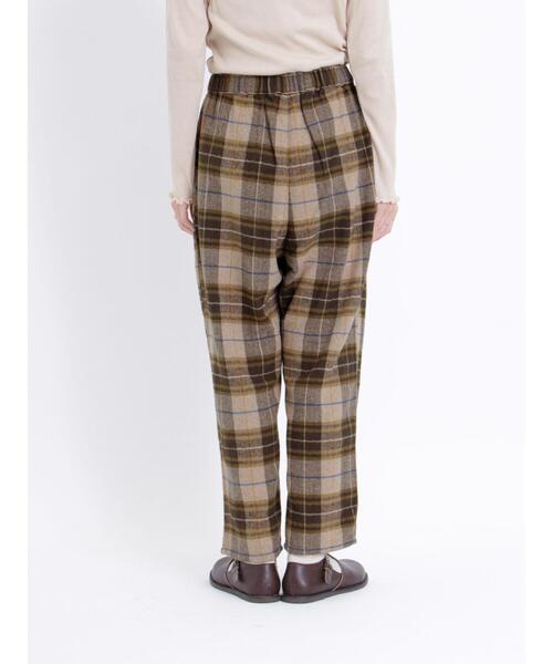 Samansa Mos2（サマンサ モスモス）の「チェック柄テーパードパンツ（その他パンツ・レディース・キナリ/チャコールグレー/モカ・F）」の22枚目の写真