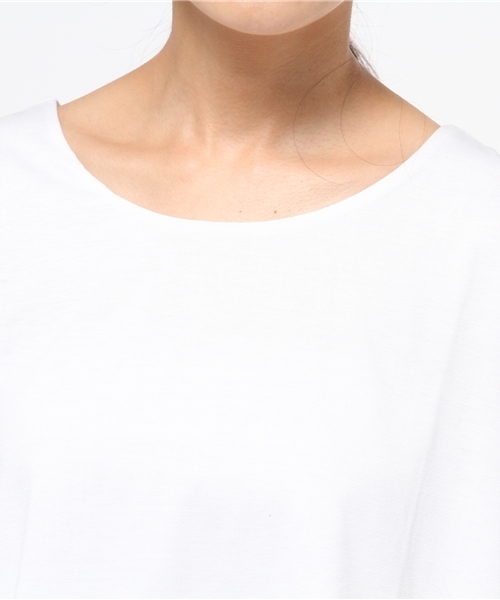 OUTLET(アウトレット)の「【Ciaopanic】布帛×TR天竺ドッキングプルオーバー(Tシャツ/カットソー・レディース・オフホワイト/ホワイト/グレー・FREE)」の7枚目の写真