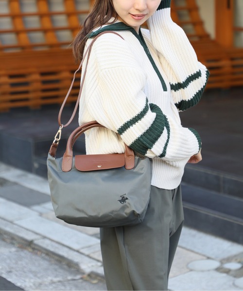 BEVERLY HILLS POLO CLUB（ビバリーヒルズポロクラブ）の「【BEVERLY HILLS POLO CLUB】新色追加《別注》ナイロンPUハンドルトート　小（トートバッグ・レディース・ブラック/ネイビー/グレー/ベージュ/ブラック系その他2/グレー系その他2・FREE）」の20枚目の写真