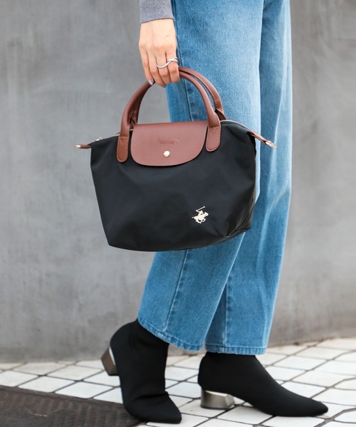 BEVERLY HILLS POLO CLUB（ビバリーヒルズポロクラブ）の「【BEVERLY HILLS POLO CLUB】新色追加《別注》ナイロンPUハンドルトート　小（トートバッグ・レディース・ブラック/ネイビー/グレー/ベージュ/ブラック系その他2/グレー系その他2・FREE）」の21枚目の写真