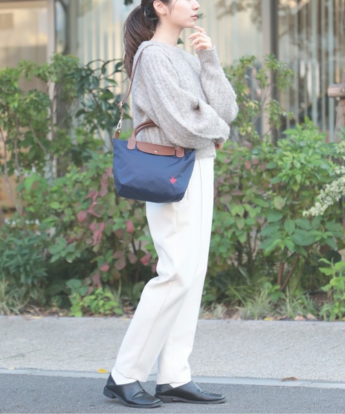 BEVERLY HILLS POLO CLUB（ビバリーヒルズポロクラブ）の「【BEVERLY HILLS POLO CLUB】新色追加《別注》ナイロンPUハンドルトート　小（トートバッグ・レディース・ブラック/ネイビー/グレー/ベージュ/ブラック系その他2/グレー系その他2・FREE）」の10枚目の写真