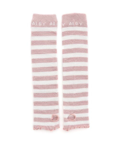 algy(アルジー)の「マシュマロニット2WAYウォーマー(レッグウォーマー・キッズ・サックスブルー/ブラック/ピンク・FREE)」の3枚目の写真