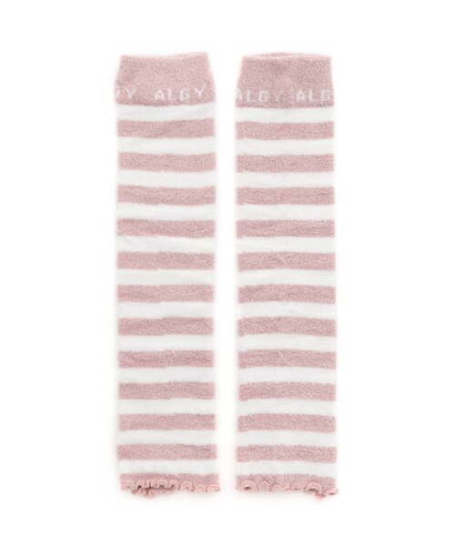 algy(アルジー)の「マシュマロニット2WAYウォーマー(レッグウォーマー・キッズ・サックスブルー/ブラック/ピンク・FREE)」の6枚目の写真