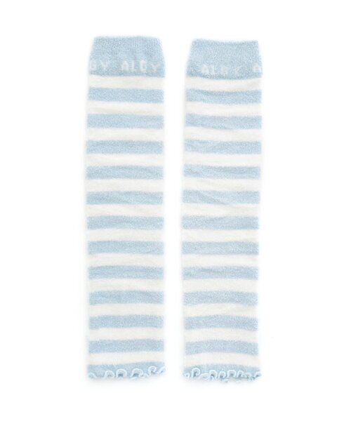 algy(アルジー)の「マシュマロニット2WAYウォーマー(レッグウォーマー・キッズ・サックスブルー/ブラック/ピンク・FREE)」の7枚目の写真