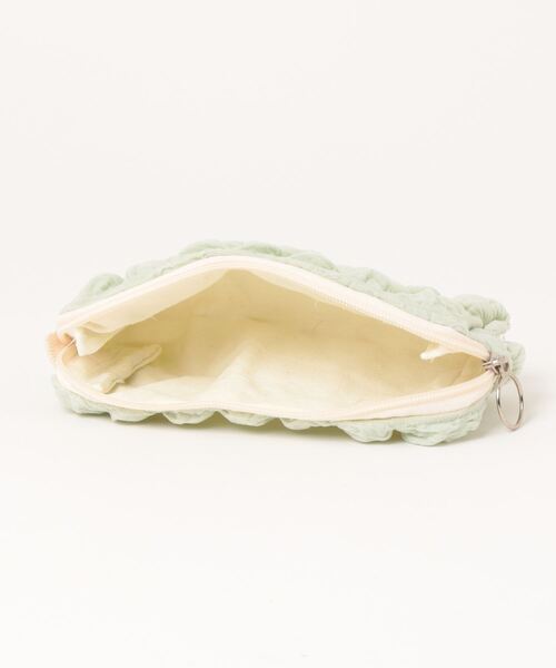 Mayree（メイリー）の「【float】ポコポコ ポップコーン ワンカラー ポーチ ペンケース（ポーチ・レディース・ブラック/サックスブルー/ライトピンク/ミント/マスタード/オフホワイト/ラベンダー・FREE）」の9枚目の写真