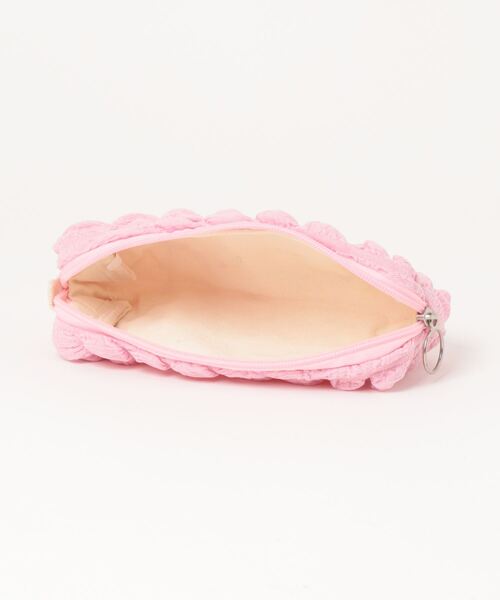 Mayree（メイリー）の「【float】ポコポコ ポップコーン ワンカラー ポーチ ペンケース（ポーチ・レディース・ブラック/サックスブルー/ライトピンク/ミント/マスタード/オフホワイト/ラベンダー・FREE）」の10枚目の写真