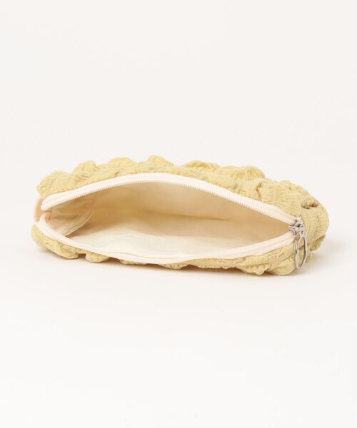 Mayree（メイリー）の「【float】ポコポコ ポップコーン ワンカラー ポーチ ペンケース（ポーチ・レディース・ブラック/サックスブルー/ライトピンク/ミント/マスタード/オフホワイト/ラベンダー・FREE）」の12枚目の写真