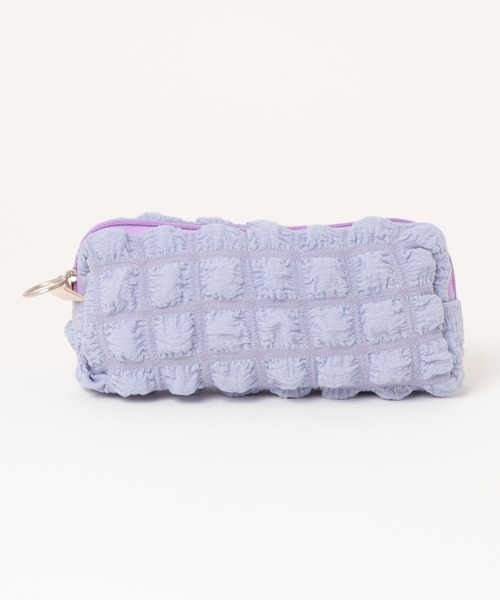 Mayree（メイリー）の「【float】ポコポコ ポップコーン ワンカラー ポーチ ペンケース（ポーチ・レディース・ブラック/サックスブルー/ライトピンク/ミント/マスタード/オフホワイト/ラベンダー・FREE）」の21枚目の写真