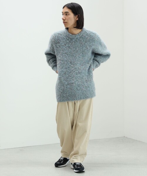 BEAMS HEART（ビームスハート）の「BEAMS HEART / シャギー メランジ クルーネック ニット（ニット/セーター・メンズ・グリーン系その他/ブルー系その他・MEDIUM/SMALL/LARGE）」の19枚目の写真